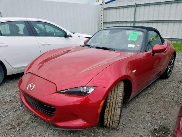 JM1NDAD76G0108706 - 2016 MAZDA MX-5 MIATA RED photo 2