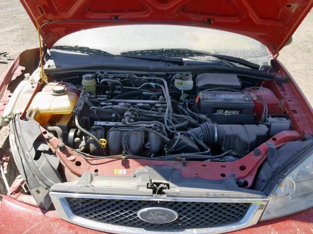 1FAFP34N76W134948 - 2006 FORD FOCUS ZX4 RED photo 7