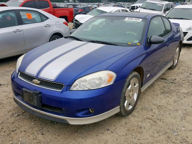 2G1WL15C779323416 - 2007 CHEVROLET MONTE CARL BLUE photo 2