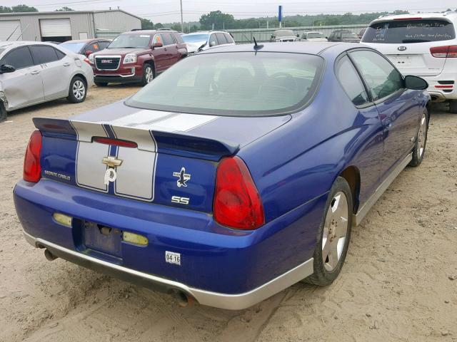 2G1WL15C779323416 - 2007 CHEVROLET MONTE CARL BLUE photo 4