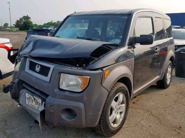 5J6YH28533L032123 - 2003 HONDA ELEMENT EX BLACK photo 2