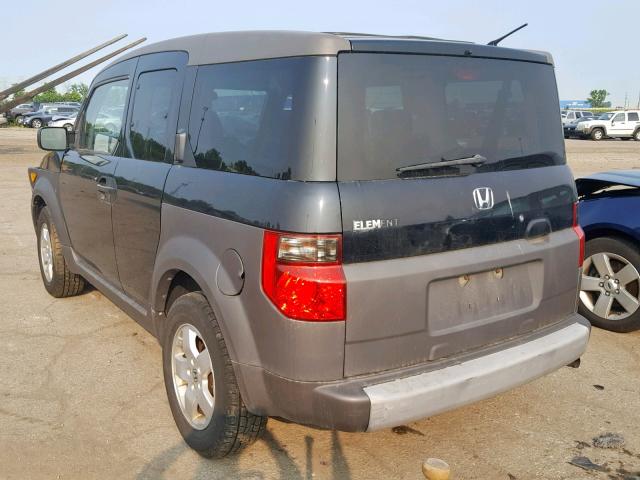 5J6YH28533L032123 - 2003 HONDA ELEMENT EX BLACK photo 3