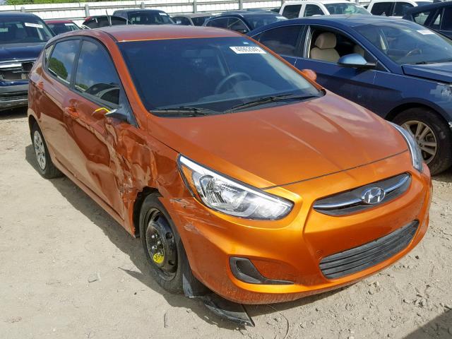 KMHCT5AE6HU327885 - 2017 HYUNDAI ACCENT SE ORANGE photo 1