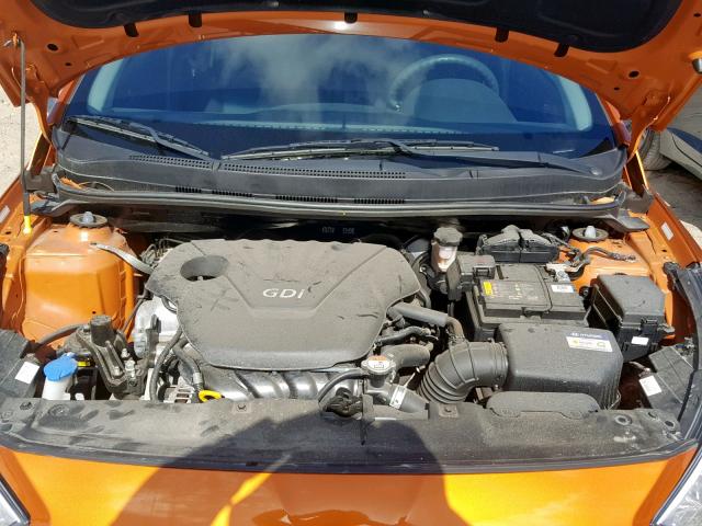 KMHCT5AE6HU327885 - 2017 HYUNDAI ACCENT SE ORANGE photo 7