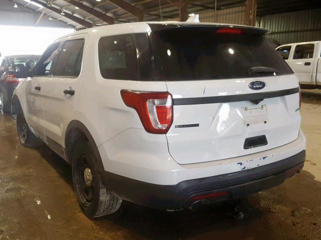 1FM5K8AR0HGC24640 - 2017 FORD EXPLORER P WHITE photo 3