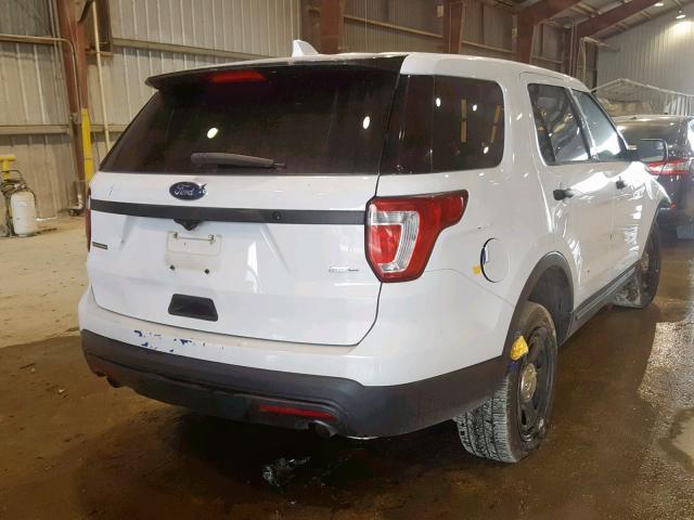 1FM5K8AR0HGC24640 - 2017 FORD EXPLORER P WHITE photo 4