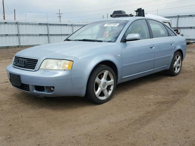 WAULT64B04N027952 - 2004 AUDI A6 3.0 QUA BLUE photo 2