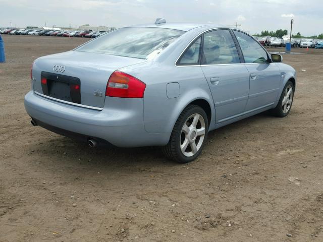 WAULT64B04N027952 - 2004 AUDI A6 3.0 QUA BLUE photo 4