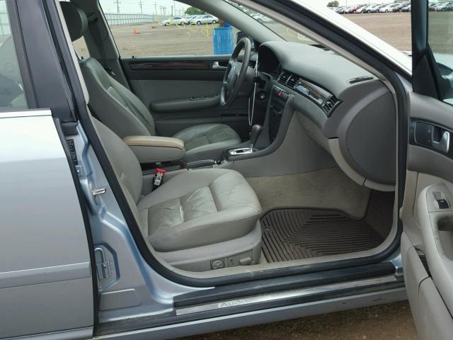 WAULT64B04N027952 - 2004 AUDI A6 3.0 QUA BLUE photo 5