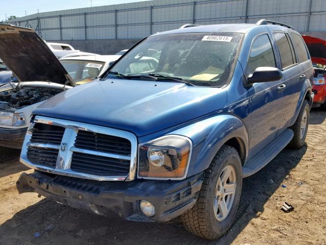 1D4HB48N85F595854 - 2005 DODGE DURANGO SL BLUE photo 2