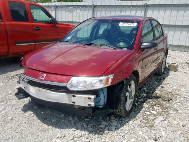 1G8AL52F84Z144756 - 2004 SATURN ION LEVEL BURGUNDY photo 2