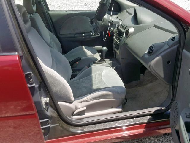 1G8AL52F84Z144756 - 2004 SATURN ION LEVEL BURGUNDY photo 5