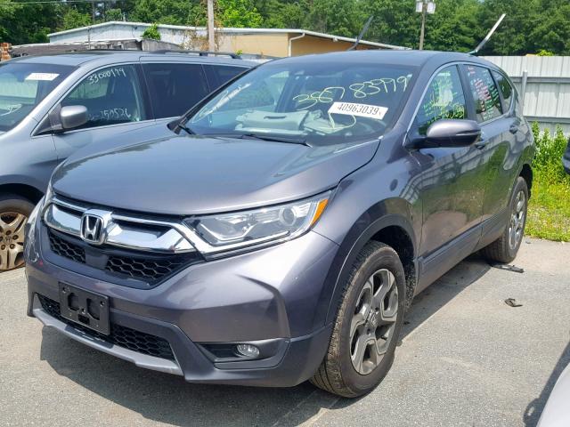 7FARW2H81JE092805 - 2018 HONDA CR-V EXL GRAY photo 2