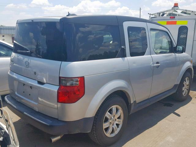 5J6YH18718L003867 - 2008 HONDA ELEMENT EX SILVER photo 4