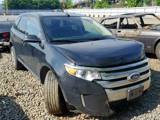 2FMDK4JC4EBB80595 - 2014 FORD EDGE SEL BLACK photo 1