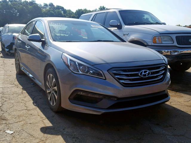 5NPE34AF0FH104863 - 2015 HYUNDAI SONATA SPO GRAY photo 1