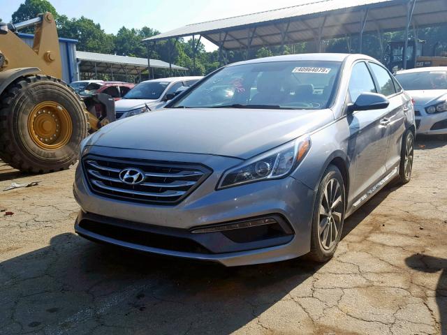 5NPE34AF0FH104863 - 2015 HYUNDAI SONATA SPO GRAY photo 2