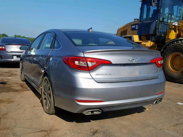 5NPE34AF0FH104863 - 2015 HYUNDAI SONATA SPO GRAY photo 3