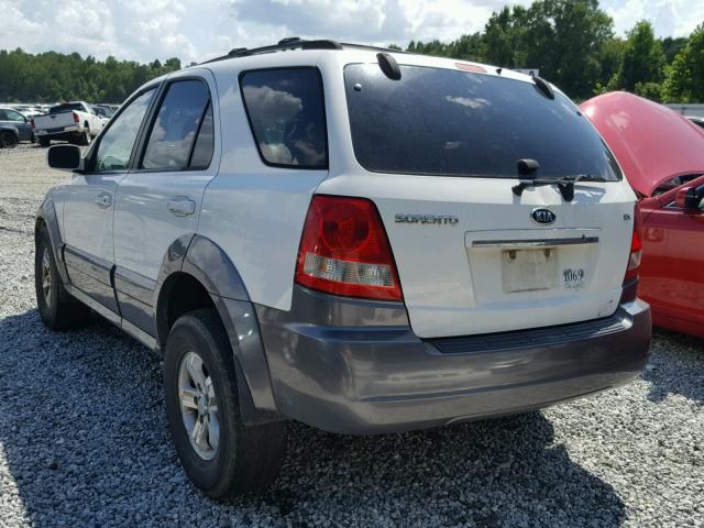 KNDJC733065549154 - 2006 KIA SORENTO EX WHITE photo 3