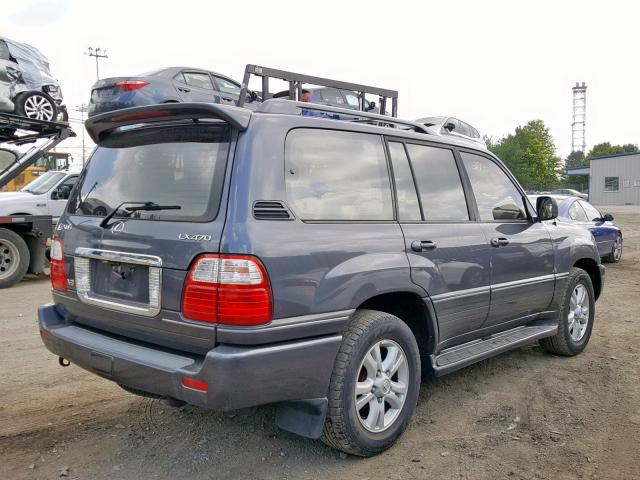 JTJHT00W633531976 - 2003 LEXUS LX 470 GRAY photo 4