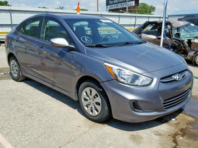 KMHCT4AE8GU036636 - 2016 HYUNDAI ACCENT SE GRAY photo 1