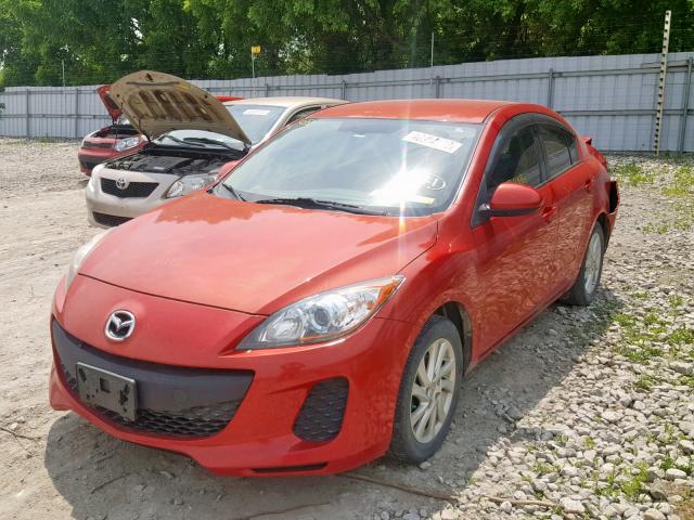 JM1BL1V72C1641385 - 2012 MAZDA 3 I RED photo 2