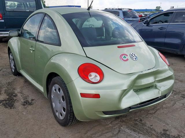 3VWPG3AG4AM011487 - 2010 VOLKSWAGEN NEW BEETLE მწვანე ფოტო 3