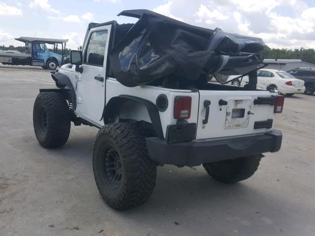 1C4AJWAG4EL185840 - 2014 JEEP WRANGLER S თეთრი ფოტო 3