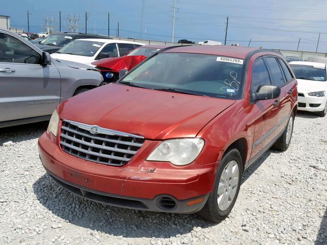 2A8GM48L37R110042 - 2007 CHRYSLER PACIFICA MAROON photo 2