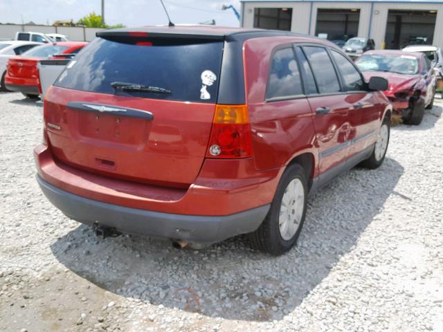 2A8GM48L37R110042 - 2007 CHRYSLER PACIFICA MAROON photo 4