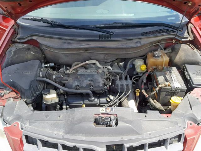 2A8GM48L37R110042 - 2007 CHRYSLER PACIFICA MAROON photo 7