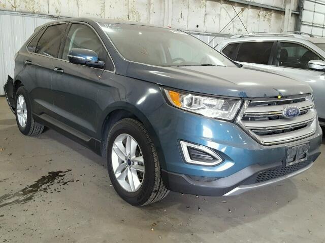 2FMPK4J91GBB60406 - 2016 FORD EDGE SEL BLUE photo 1