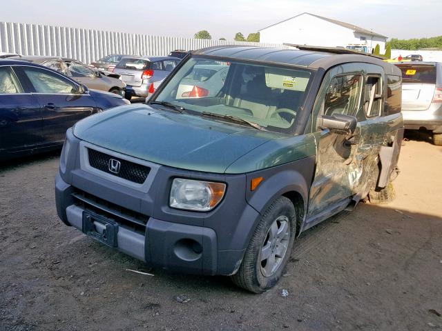 5J6YH28563L041799 - 2003 HONDA ELEMENT EX GREEN photo 2