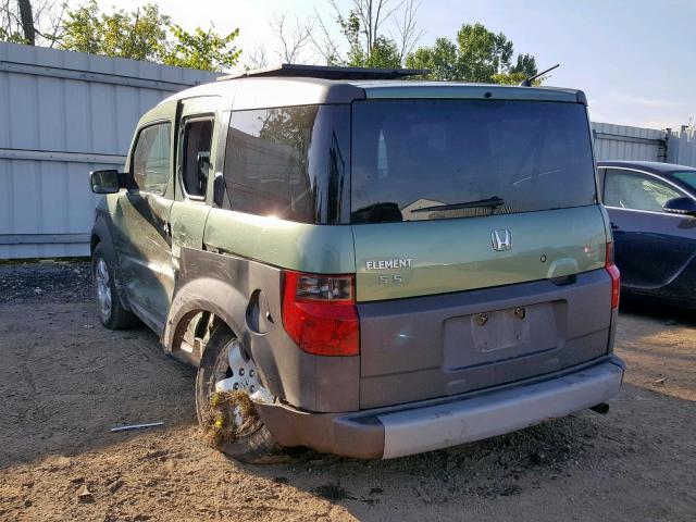 5J6YH28563L041799 - 2003 HONDA ELEMENT EX GREEN photo 3