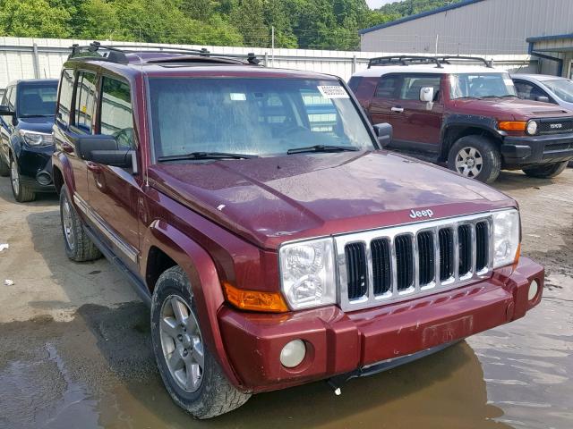 1J8HG58P67C623380 - 2007 JEEP COMMANDER RED photo 1