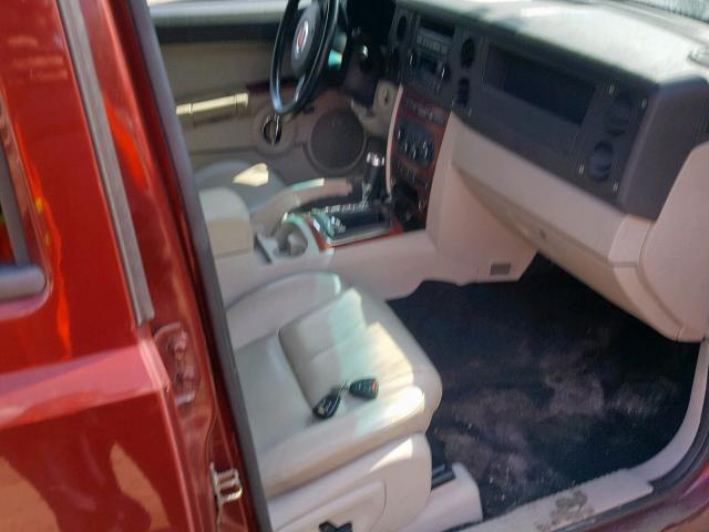1J8HG58P67C623380 - 2007 JEEP COMMANDER RED photo 5