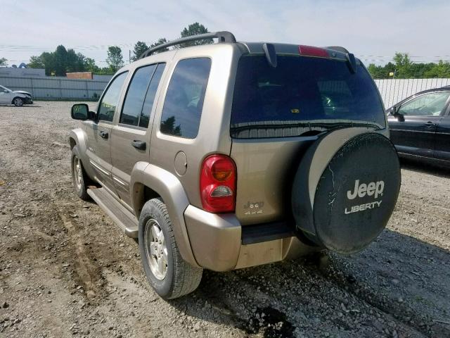 1J4GL58K43W592569 - 2003 JEEP LIBERTY LI GOLD photo 3