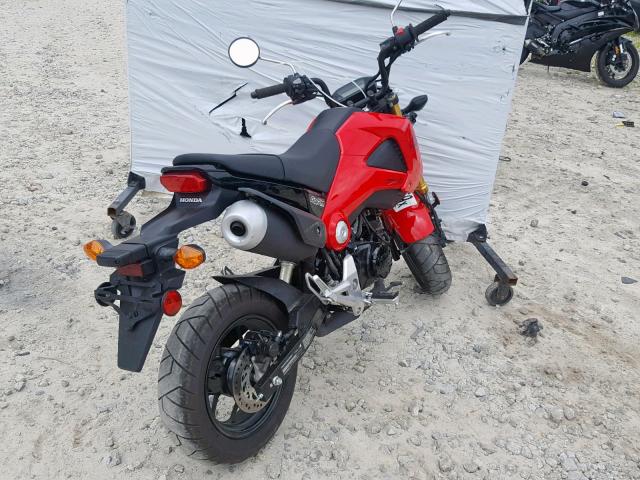 MLHJC6119E5004173 - 2014 HONDA GROM 125 RED photo 4