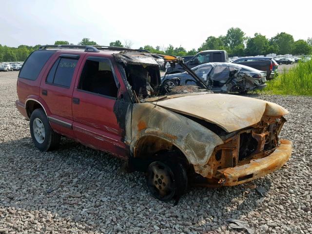 1GNDT13W4T2315351 - 1996 CHEVROLET BLAZER RED photo 1