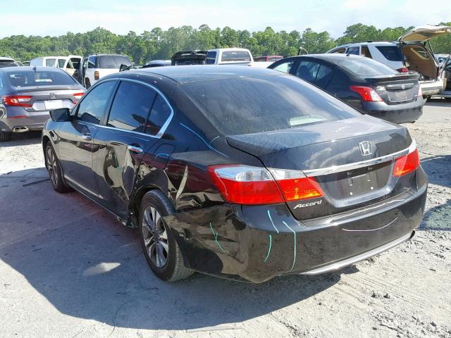 1HGCR2F37EA164770 - 2014 HONDA ACCORD LX BLACK photo 3