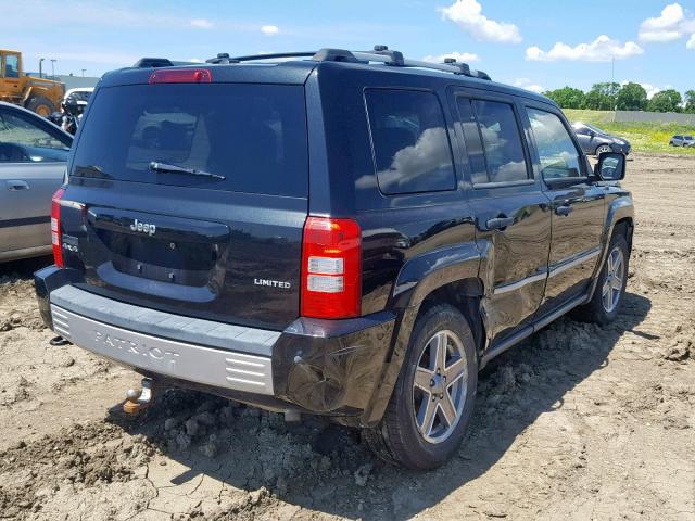 1J8FF48W88D626501 - 2008 JEEP PATRIOT LI BLACK photo 4