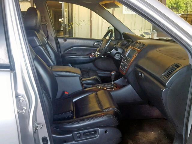 2HNYD18645H555939 - 2005 ACURA MDX TOURIN SILVER photo 5