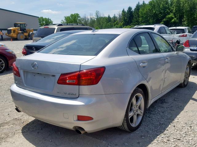 JTHCK262872011644 - 2007 LEXUS IS 250 SILVER photo 4