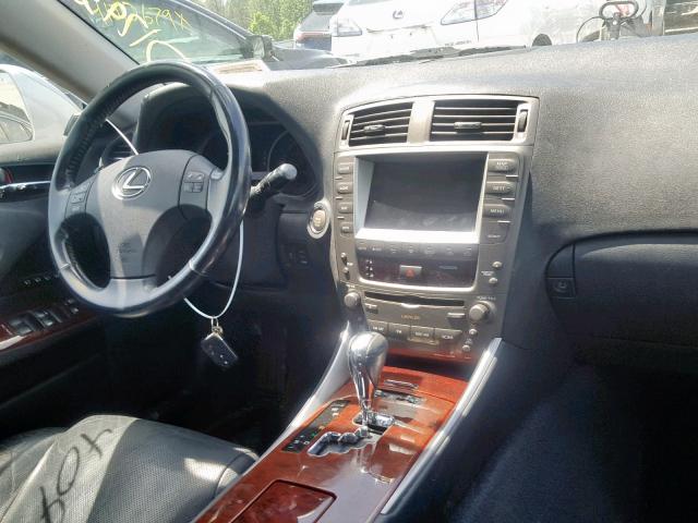 JTHCK262872011644 - 2007 LEXUS IS 250 SILVER photo 9