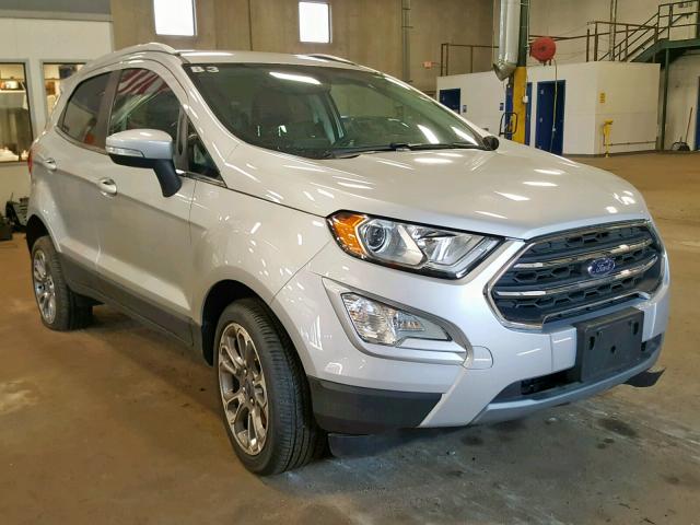 MAJ6P1WL3JC211454 - 2018 FORD ECOSPORT T SILVER photo 1