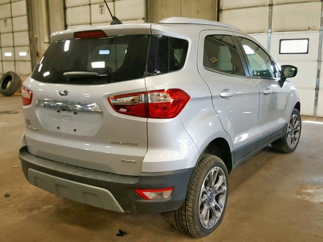 MAJ6P1WL3JC211454 - 2018 FORD ECOSPORT T SILVER photo 4