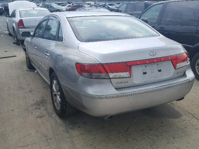 KMHFC46FX6A128586 - 2006 HYUNDAI AZERA SE GRAY photo 3