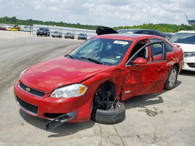 2G1WD58C989245853 - 2008 CHEVROLET IMPALA SUP 红色 照片 2