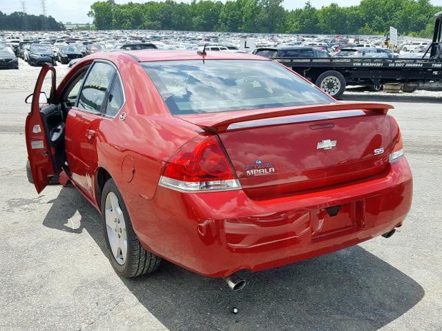 2G1WD58C989245853 - 2008 CHEVROLET IMPALA SUP 红色 照片 3