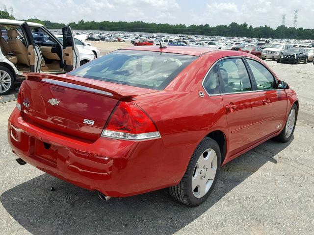 2G1WD58C989245853 - 2008 CHEVROLET IMPALA SUP 红色 照片 4